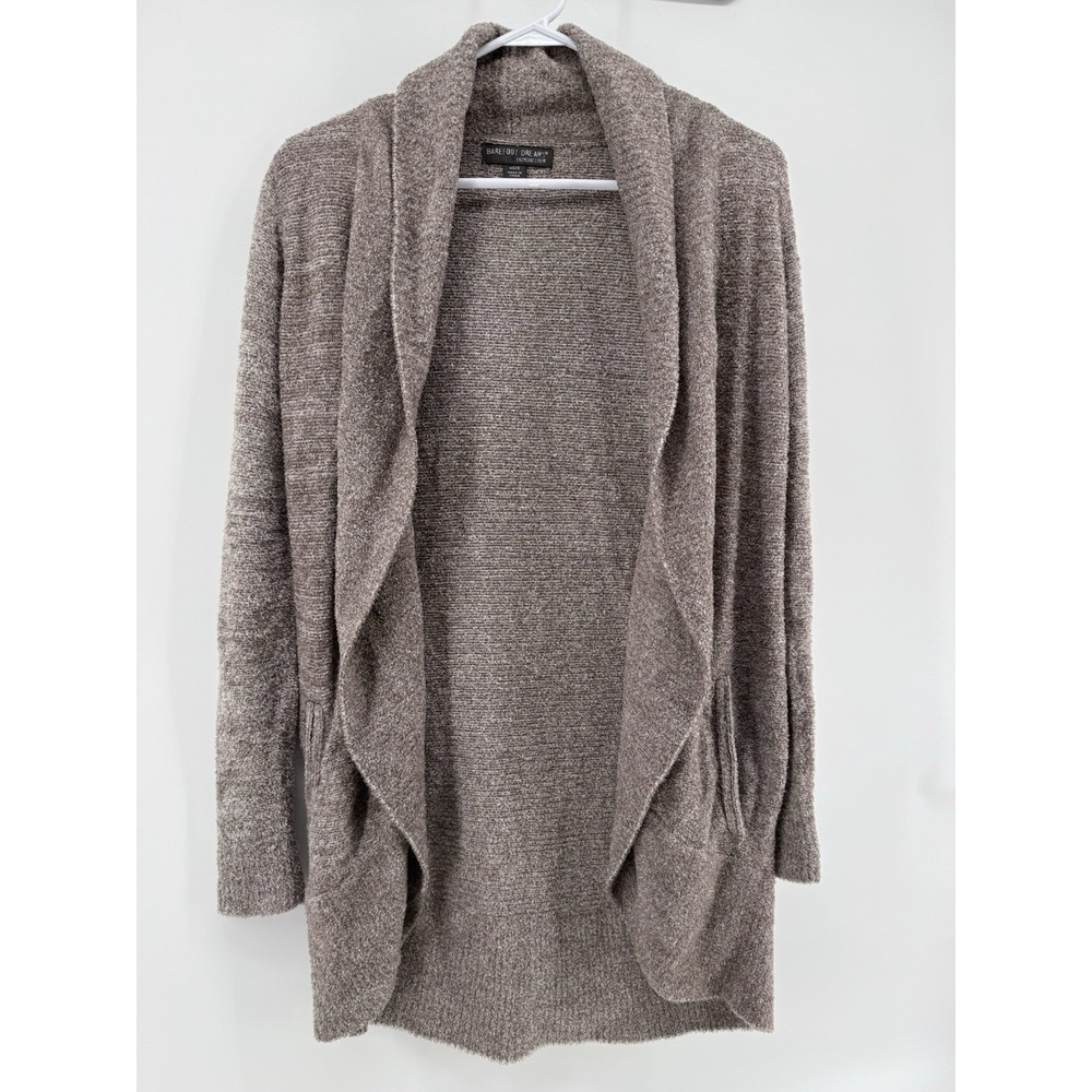 Barefoot Dreams CozyChic Lite Tan ‎ Long Cardigan size XS/S Pockets